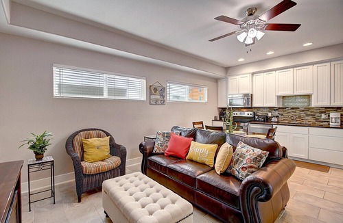 Port Aransas House | This charming beach bungalow is located right next to the community pool and clo