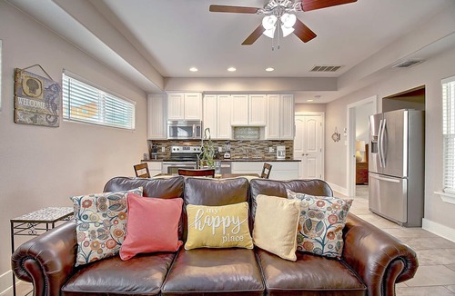 Port Aransas House | This charming beach bungalow is located right next to the community pool and clo