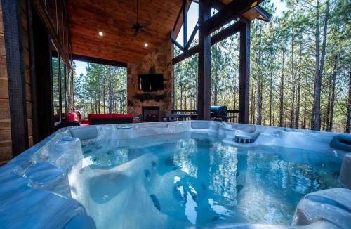 Golden House | Timber & Together - Hot Tub Arcade & Firepit