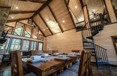 Golden House | Timber & Together - Hot Tub Arcade & Firepit
