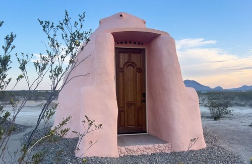 Study Butte-Terlingua Cabin | TWO Private Lux Organic Earth Domes - 5 Starry Secluded Acres in Terlingua