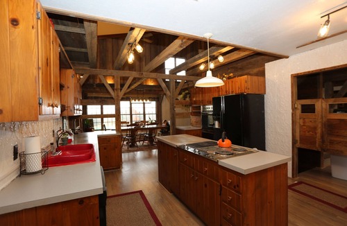 Seward County Cabin | Unique, rustic 4-bedroom cabin near Seward, NE with all the comforts of home.