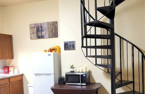 St. Joseph Apartment | Unique, Two-story 3bdr Apt w/Spiral Staircase in Museum Hill