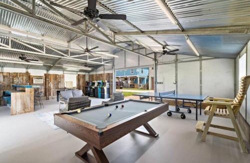 Freeport House | Waterfront beach house with the ultimate game room and two docks