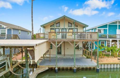Freeport House | Waterfront beach house with the ultimate game room and two docks
