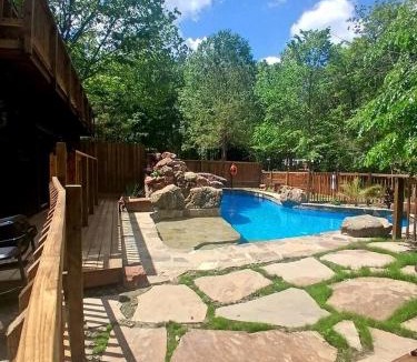 Plantersville House | Waterfront Cabin Retreat with Private Dock and Pool in Plantersville Texas