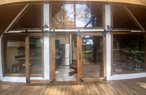 Plantersville House | Waterfront Texas Cabin in a Magical Forest Resort