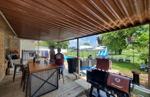 Saginaw House | "Willow Park Retreat: Spacious 4BR Home w/AC, Gym, Pool, BBQ & Outdoor Fun!"