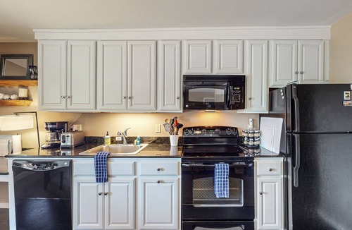 Rosario Condo | Wonderful escape with water access, three balconies, W/D, & gas fireplace