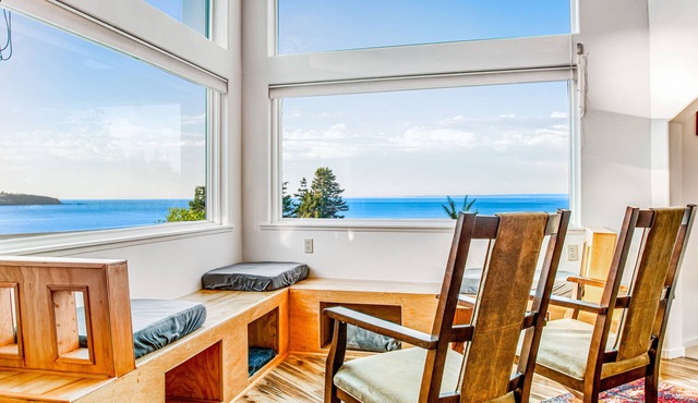 2-story home with water views, 2 decks, hot tub, 2 kitchens - near beach