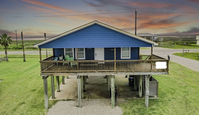 2nd Row Beach House just steps to the sand! EV charger!