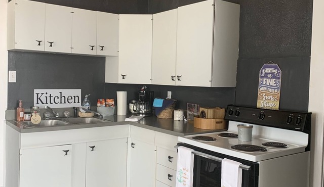 Beach-themed rental with many activities within walking distance.