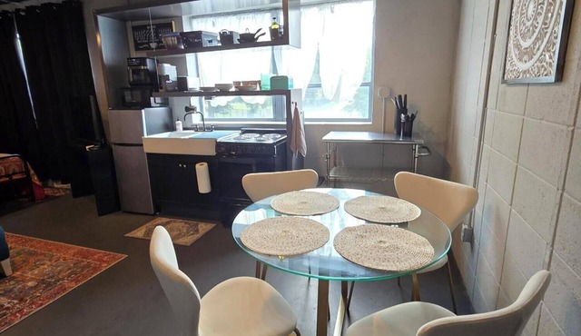 Bohemian Industrial Studio Apartment Near Hospitals and Colleges