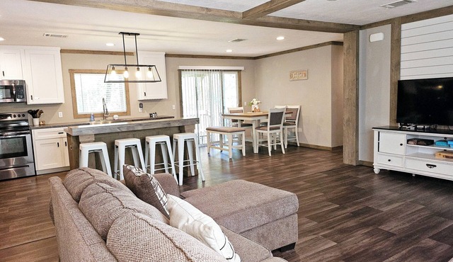 Charming, private 3-BR home in lovely Coldspring with WiFi and fenced yard. in Coldspring