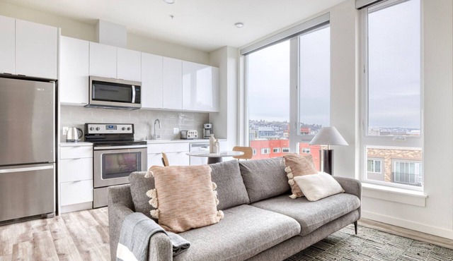 Classic South Lake Union 1BR w/Gym & Lounge, nr shops, by Blueground