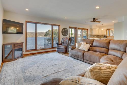 Dock & Views: Waterfront Home in Wabasha!