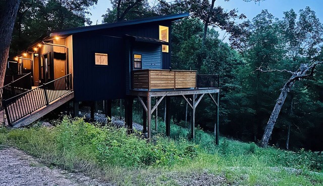 Firefly 2, luxury lakeside treehouse w/hot tub, BBQ, extra parking, boat put-in