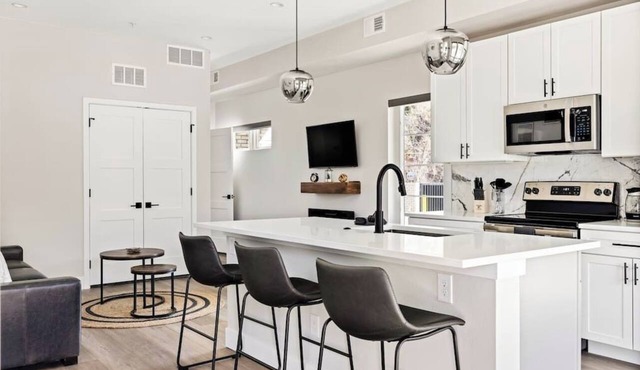 Golden Sanctuary | Luxe Apt | 1 Block From Main St
