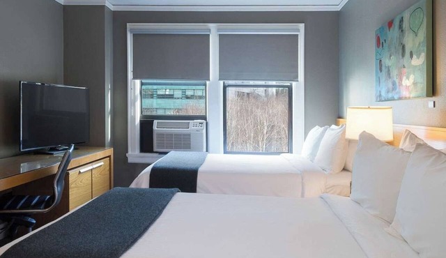 Hotel Max | 2 Double Beds | Art Hotel Energy, Denny Triangle, Downtown Walks