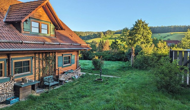 Idyllic wooden house in the countryside in Lippersdorf-Erdmannsdorf