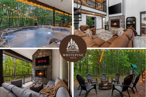 Luxury Cabin Hot Tub, Firepit, Arcade Game, B-ball, Kids Playset