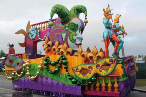 Mardi Gras Central one Block from River Center