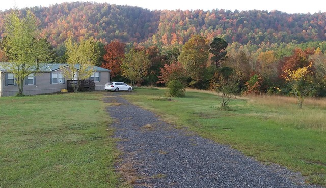 Modest 3-bedroom house near Wolf Pen Gap and the Ouachita National Forest.