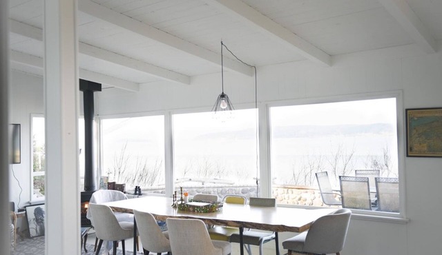 Ocean front home with a private beach
