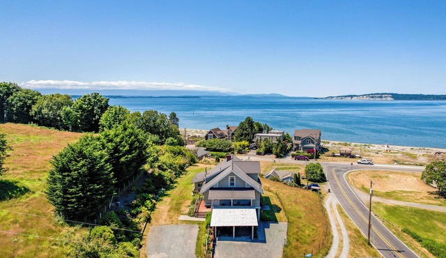 Private Beach Access + Water Views! | Sleeps 18, Historic 6BDR Farmhouse w/Deck in Clinton