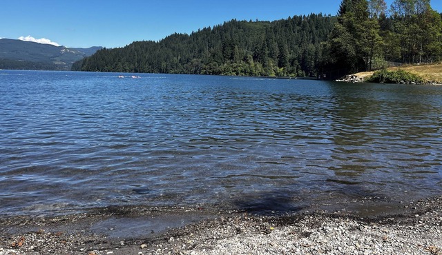 RV at Lewis River RV Park on the Beautiful Lewis River
