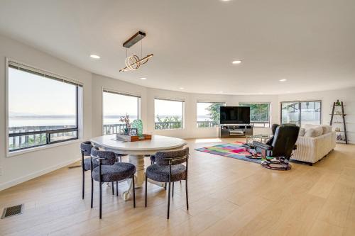 Spacious Camano Home w/Hot Tub & Water Views!