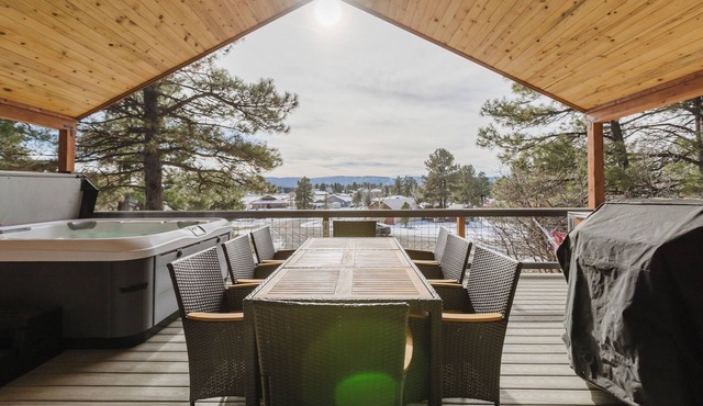 Spacious Mountain Escape w/Deck, Hot Tub, Views & Room for 12