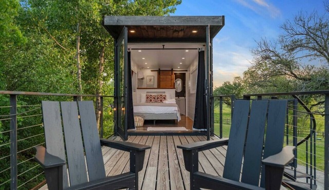 Stunning container home with rooftop terrace