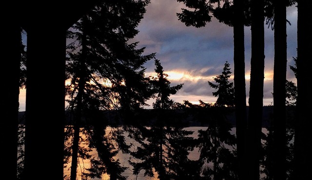 Water views and wood fires at Sea Wolf cabin