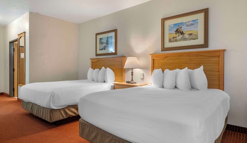 Standard Room, 2 Queen Beds, Non Smoking, Refrigerator & Microwave
