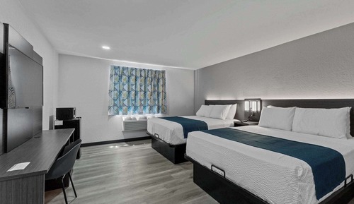 Standard Room, 2 Queen Beds, Non Smoking, Refrigerator & Microwave