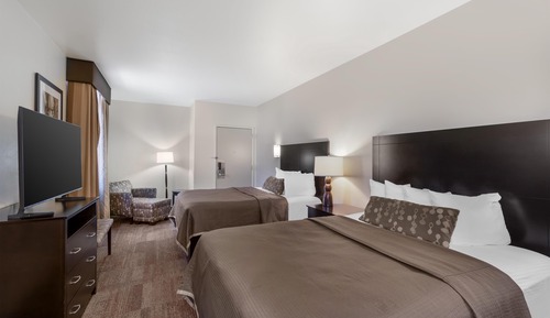 Standard Room, 2 Queen Beds, Non Smoking, Refrigerator & Microwave