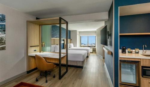 Queen Suite with Two Queen Beds, Mountain View and Sofa Bed